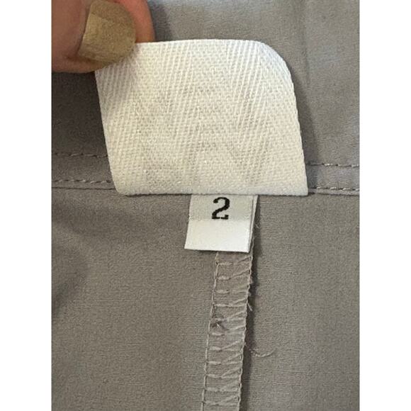 PLANET by Lauren G Button Front Tunic Size 2 Women's 10-14 Light Gray Lagenlook - Picture 10 of 13